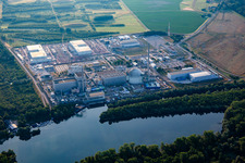 Decommissioned nuclear power plant Philippsburg in Philippsburg in the state Baden-Wuerttemberg, Germany