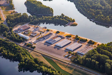 Reffenthal water training area on the Angelhofer Altrhein in Speyer in the state Rhineland-Palatinate, Germany