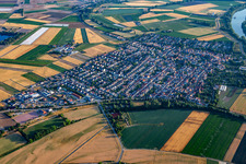 From the south in Otterstadt in the state Rhineland-Palatinate, Germany