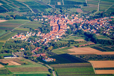 From the west in Göcklingen in the state Rhineland-Palatinate, Germany