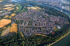 Alta Ripa in the bend of the Rhine in Altrip in the state Rhineland-Palatinate, Germany