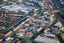 Neckarau crossing in the district Lindenhof in Mannheim in the state Baden-Wuerttemberg, Germany