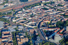 Seckenheimer Straße and B37 in the district Oststadt in Mannheim in the state Baden-Wuerttemberg, Germany