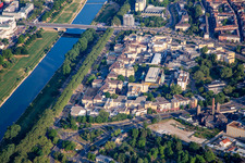 University Hospital Mannheim from the southeast in the district Neckarstadt-Ost in Mannheim in the state Baden-Wuerttemberg, Germany