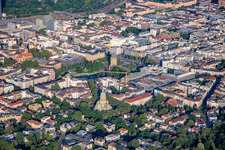 Christ Church and Water Tower Mannheim in the district Oststadt in Mannheim in the state Baden-Wuerttemberg, Germany