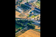 Spinelli cable car station of the cable car from Spinelli Park to Luisenpark of the Federal Garden Show Mannheim BUGA 2023 in the district Feudenheim in Mannheim in the state Baden-Wuerttemberg, Germany