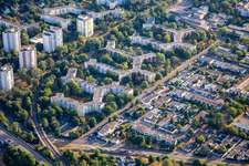 Potsdam Way in the district Vogelstang in Mannheim in the state Baden-Wuerttemberg, Germany