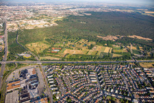 Aerial view of Golf Club Mannheim-Viernheim 1930 eV in Viernheim in the state Hesse, Germany