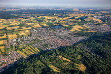 From the southeast in Hemsbach in the state Baden-Wuerttemberg, Germany
