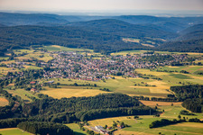 Oblique view of District Beerfelden in Oberzent in the state Hesse, Germany