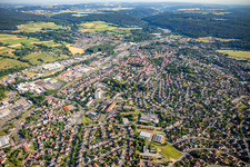 Aerial view of Overview in the district Stockheim in Michelstadt in the state Hesse, Germany