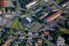 Odenwald indoor swimming pool and Odenwaldkreis vocational school center in the district Stockheim in Michelstadt in the state Hesse, Germany