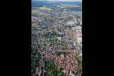 Overview from the north in the district Stockheim in Michelstadt in the state Hesse, Germany