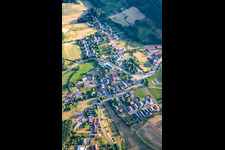 Aerial view of District Weschnitz in Fürth in the state Hesse, Germany