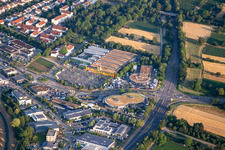 Autohaus Ebert GmbH & Co. KG and Globus Baumarkt Weinheim in Weinheim in the state Baden-Wuerttemberg, Germany