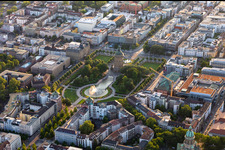 Congress Center Rosengarten and Water Tower in the district Oststadt in Mannheim in the state Baden-Wuerttemberg, Germany
