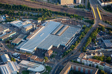Tram Depot 5 and Local Transport Museum in the district Schwetzingerstadt in Mannheim in the state Baden-Wuerttemberg, Germany