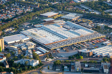 John Deere GmbH & Co KG from the northeast in the district Lindenhof in Mannheim in the state Baden-Wuerttemberg, Germany