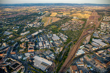 Fahrlach commercial area in the district Schwetzingerstadt in Mannheim in the state Baden-Wuerttemberg, Germany