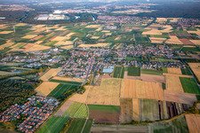 From the north in Schwegenheim in the state Rhineland-Palatinate, Germany