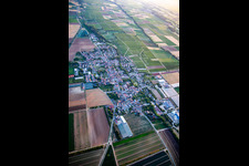 Aerial view of From the east in Weingarten in the state Rhineland-Palatinate, Germany