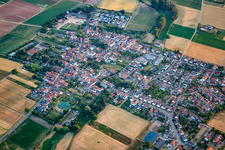 From the northeast in Knittelsheim in the state Rhineland-Palatinate, Germany