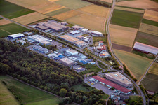 Industrial Park W from the southeast in Herxheim bei Landau in the state Rhineland-Palatinate, Germany