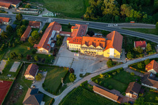 Aerial view of Golf Hotel Osnovna šola Hajdina in Hajdina in the state Slovenia, Slovenia