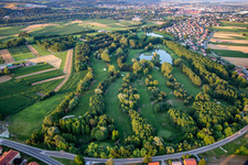 Aerial view of Golf club Ptuj in Ptuj in the state Slovenia, Slovenia