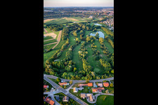 Aerial photograpy of Golf club Ptuj in Ptuj in the state Slovenia, Slovenia