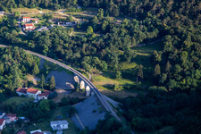 Railway viaduct in Nova Gorica in the state Slovenia, Slovenia