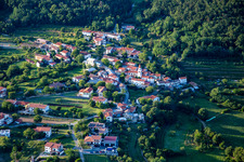 Ajdovščina in the state Slovenia, Slovenia seen from above