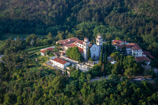 Miren Castle in Miren-Kostanjevica in the state Slovenia, Slovenia out of the air