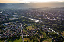 Three bridges over the Isonzo in Gorizia in the state Gorizia, Italy