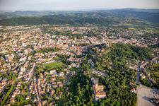 Downtown from the southeast in Gorizia in the state Gorizia, Italy