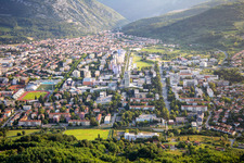 Bird's eye view of Nova Gorica in the state Slovenia, Slovenia