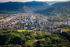 Nova Gorica in the state Slovenia, Slovenia viewn from the air