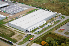 Oberwald industrial area with Bilfinger Engineering in Wörth am Rhein in the state Rhineland-Palatinate, Germany