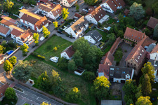Aerial view of Offenbach an der Queich in the state Rhineland-Palatinate, Germany
