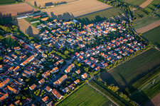 Aerial view of Lower Rappenfeld in the district Mörlheim in Landau in der Pfalz in the state Rhineland-Palatinate, Germany