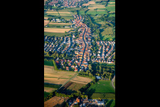 From the west in Freckenfeld in the state Rhineland-Palatinate, Germany