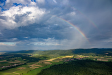 Rainbow in Cleebourg in the state Bas-Rhin, France