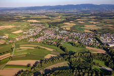 From the west in the district Ulm in Lichtenau in the state Baden-Wuerttemberg, Germany