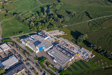 Zimmer Group Am Glockenloch in the district Freistett in Rheinau in the state Baden-Wuerttemberg, Germany from above