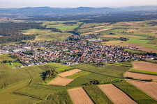 From the north in the district Rheinbischofsheim in Rheinau in the state Baden-Wuerttemberg, Germany