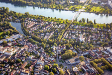 Rhine promenade and garden show grounds in Kehl in the state Baden-Wuerttemberg, Germany