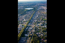 Canal du Rhône au Rhin in Illkirch-Graffenstaden in the state Bas-Rhin, France