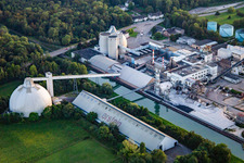 Aerial photograpy of Sucrerie d'ERSTEIN / Cristal Union in Erstein in the state Bas-Rhin, France