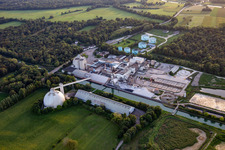 Sucrerie d'ERSTEIN / Cristal Union in Erstein in the state Bas-Rhin, France from above