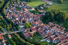 Aerial view of Audéou Park in Avolsheim in the state Bas-Rhin, France